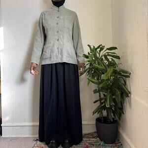 Vintage 90s Sage Green Suede-Feel Chore jacket by Norton Studio